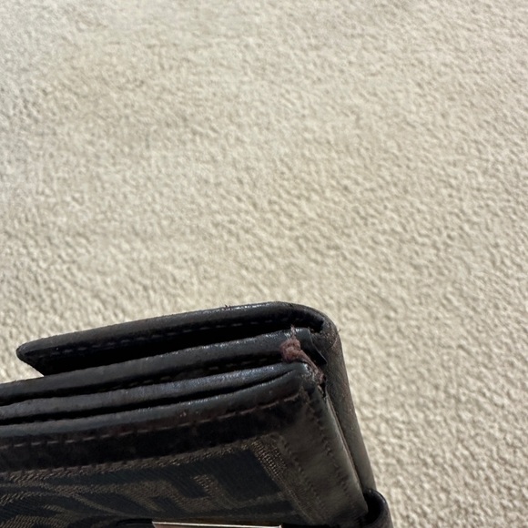 Authentic Fendi Zucca Black and Brown Women's Long Wallet - Picture 7 of 13